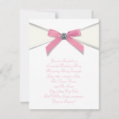 Invitation Diamants blancs Soixante-dixième fête d'anniversai (Dos)