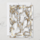 Invitation Diamants Bleus Marine Casquette de Remise de Diplô (Dos)