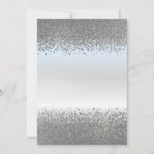 Invitation Diamants d'argent Cool moderne Quinceañera (Dos)