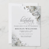 Invitation Diamants d'avril pour anniversaire (Devant)