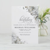 Invitation Diamants d'avril pour anniversaire (Debout devant)
