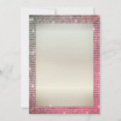 Invitation Diamants de cadre de verre de vin Diamants de retr (Dos)