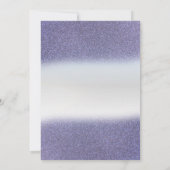 Invitation Diamants de Parties scintillant violet Argent 21e  (Dos)