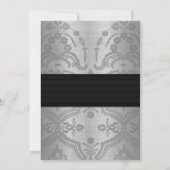 Invitation Diamants | Dentelle 25e anniversaire de mariage (Dos)