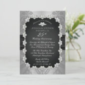 Invitation Diamants | Dentelle 25e anniversaire de mariage d' (Debout devant)