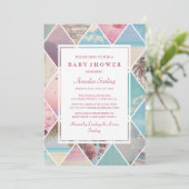 Invitation Diamants d'été | Baby shower (Debout devant)