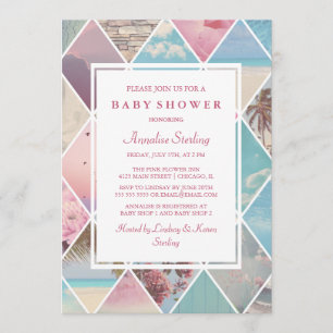 Invitation Diamants d'été  Baby shower