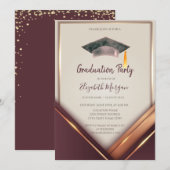 Invitation Diamants d'or, Cadre, Graduation de la limite de g (Devant / Derrière)