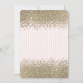 Invitation Diamants d'or Faux modernes Stimulé Quinceañera (Dos)