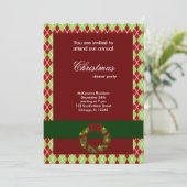 Invitation Diamants du dîner de Noël (Debout devant)