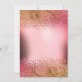 Invitation Diamants élégants modernes Métallic Quinceañera (Dos)