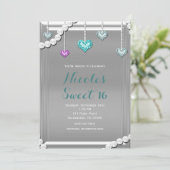 Invitation Diamants et Perles Bijoux à billes Glam Anniversai (Debout devant)