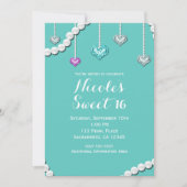 Invitation Diamants et Perles Bijoux à billes Glam Anniversai (Devant)