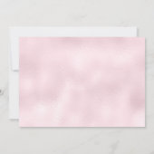 Invitation Diamants Glamour Rose Pailleté Fête VIP (Dos)