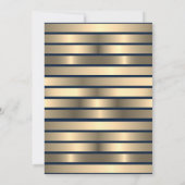 Invitation Diamants Gold Grad Casquette Blue Striped Graduati (Dos)