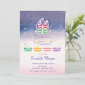 Invitation Diamants, Les Macarons Français Ombre Quinceañera (Debout devant)