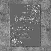 Invitation Diamants noirs minimaux modernes Arrière - plan An