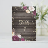 Invitation Diamants Or Bourgeon Fleurs Bois (Debout devant)