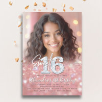 Diamants or Rose brillant Chic Photo Sweet 16