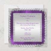 Invitation Diamants & Plumes 45e Anniversaire (Dos)