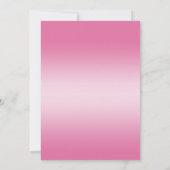 Invitation Diamants romantiques et Pink Bow Graduation (Dos)