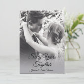 Invitation Diamants romantiques Photo 60 Anniversaire Mariage (Debout devant)