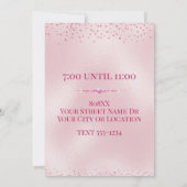 Invitation Diamants Roses VIP Glamour (Dos)