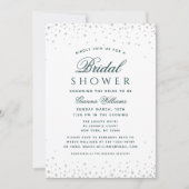 Invitation Diamants verts Fête des mariées moderne de luxe (Devant)