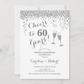 Invitation Diamond 60e Anniversaire - Félicitations pour 60 A (Devant)