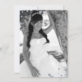 Invitation Diamond Bling 16 Seize Anniversaire Photo (Dos)