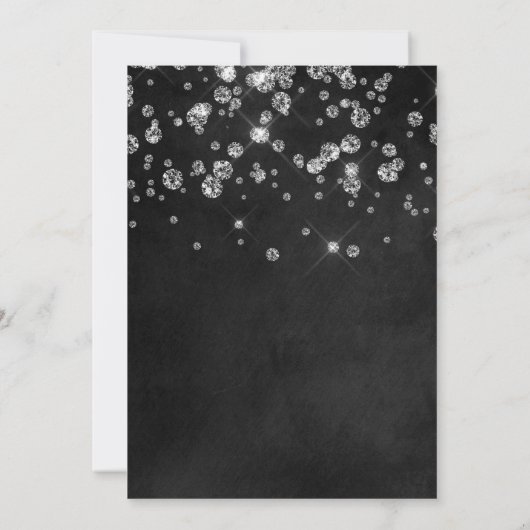 Invitation Diamond Chalkboard Bachelortte (Dos)