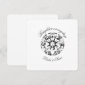 Invitation Diamond Classic Round Brighter together 2026 -  (Devant / Derrière)