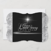 Invitation Diamond Cravate Noire (Devant)