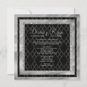 Invitation Diamond Cravate Noire