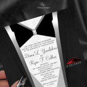 Invitation Diamond Cravate Noire