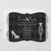 Invitation Diamond Cravate Noire (Dos)
