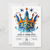 Invitation Diamond Custom Prince Crown Anniversaire (Devant)