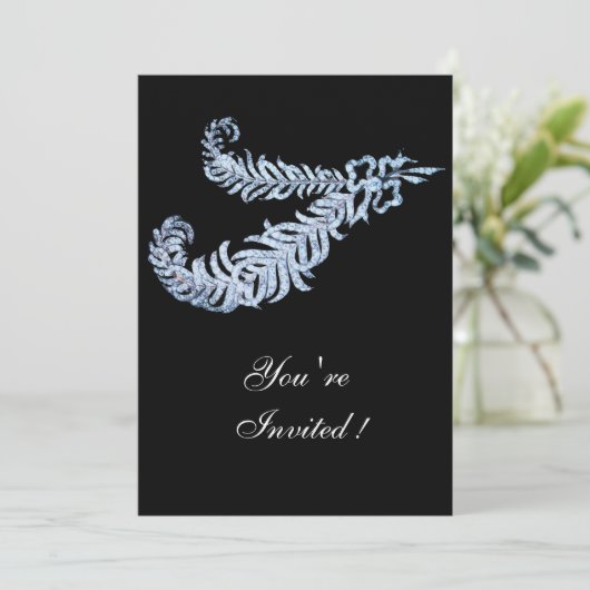 INVITATION DIAMOND FEATHERS (Debout devant)