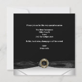 Invitation Diamond Jewel Black White Silver (Dos)
