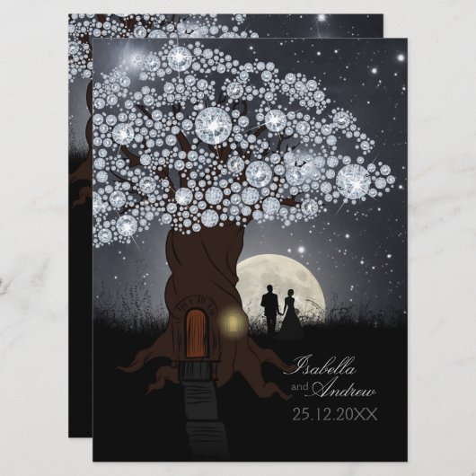 Invitation Diamond Love (Devant / Derrière)