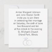 Invitation Diamond Mariage Rings (Noir) (Dos)