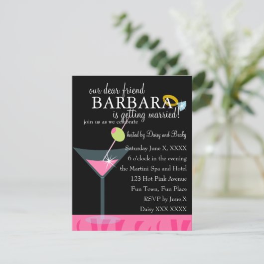 Invitation Diamond Martini (Debout devant)