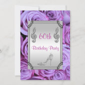 Invitation Diamond Music Note, Stiletto & Lilac Rose 60e (Devant)