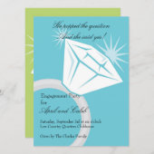 Invitation Diamond Ring Bling (Devant / Derrière)