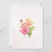 Invitation Diamond tiara et robe floral chic quinceanera (Dos)