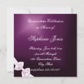Invitation Diamond Tiara Pink Bow Quinceañera (Dos)