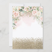 Invitation Diamonds Blush Flowers Bridal Shower  (Dos)