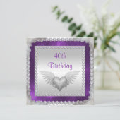 Invitation Diamonds & Feathers 40e anniversaire (Debout devant)