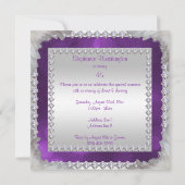 Invitation Diamonds & Feathers 45e anniversaire (Dos)