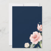 Invitation Diamonds Gold Casquette Rose Marine Bleu Graduatio (Dos)